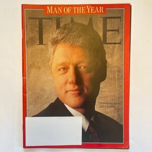 Time Magazine January 4 1993 Bill Clinton Man of the Year Vintage President